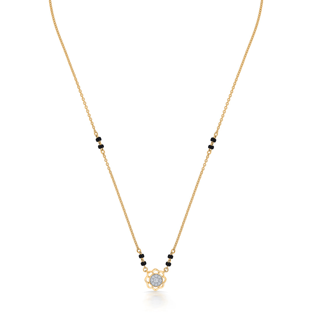 signature bliss gold & diamond modern mangalsutra for women