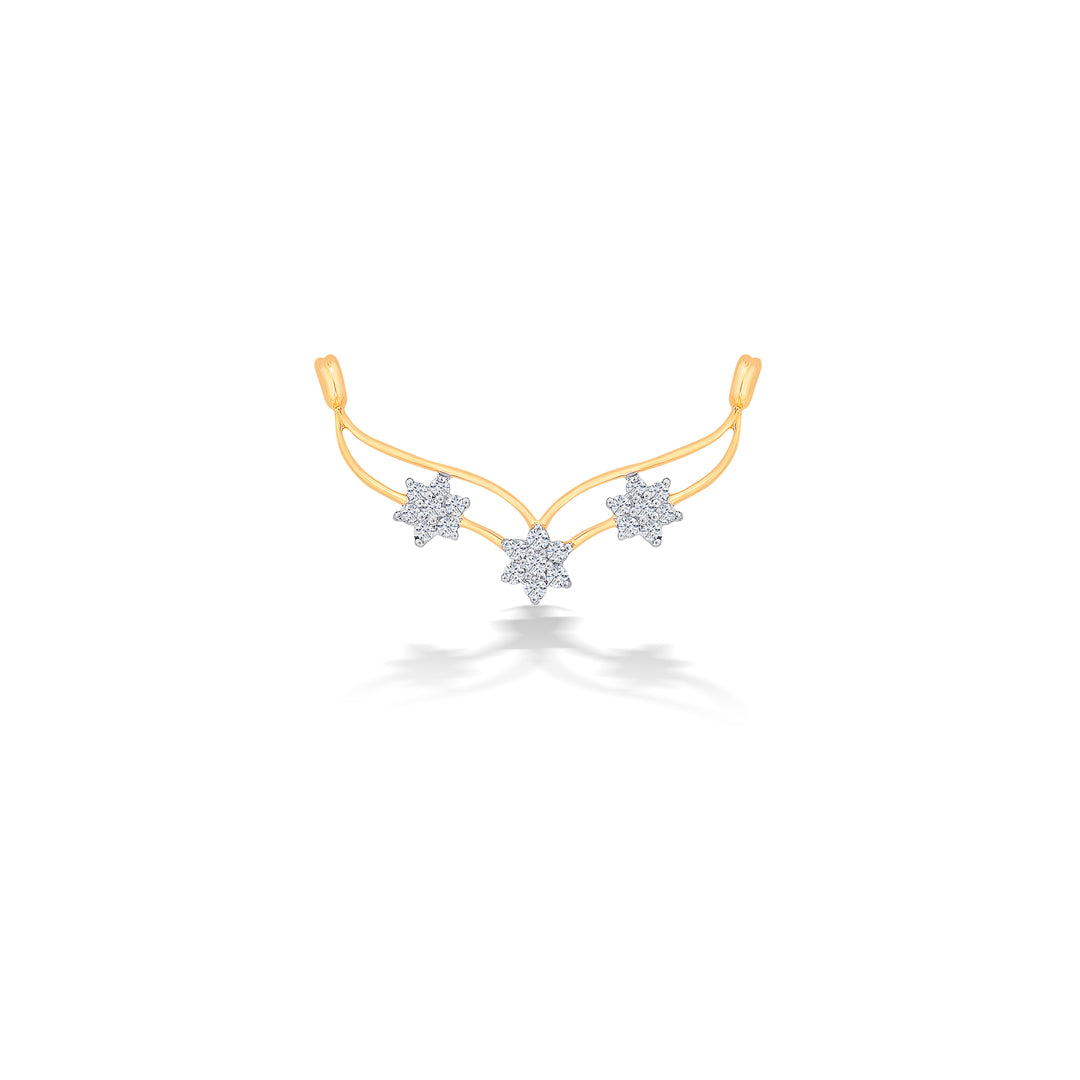 Delicate Daisies Yellow Gold & Diamond Tanmaniya Mangalsutra For Women