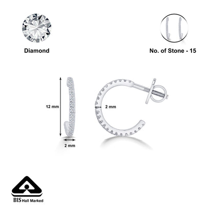 Geo Yellow Gold & Diamond Hoops & Huggies Earring