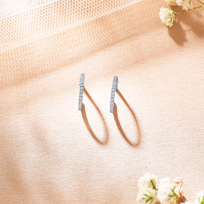 Geo Yellow Gold & Diamond Hoops & Huggies Earring