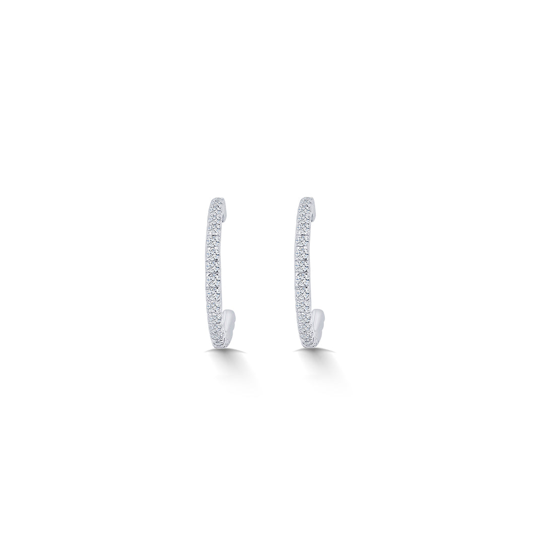 Geo Yellow Gold & Diamond Hoops & Huggies Earring