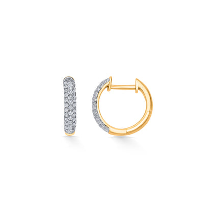 Periphery Gold & Diamond Hoops & Huggies Earring For Women