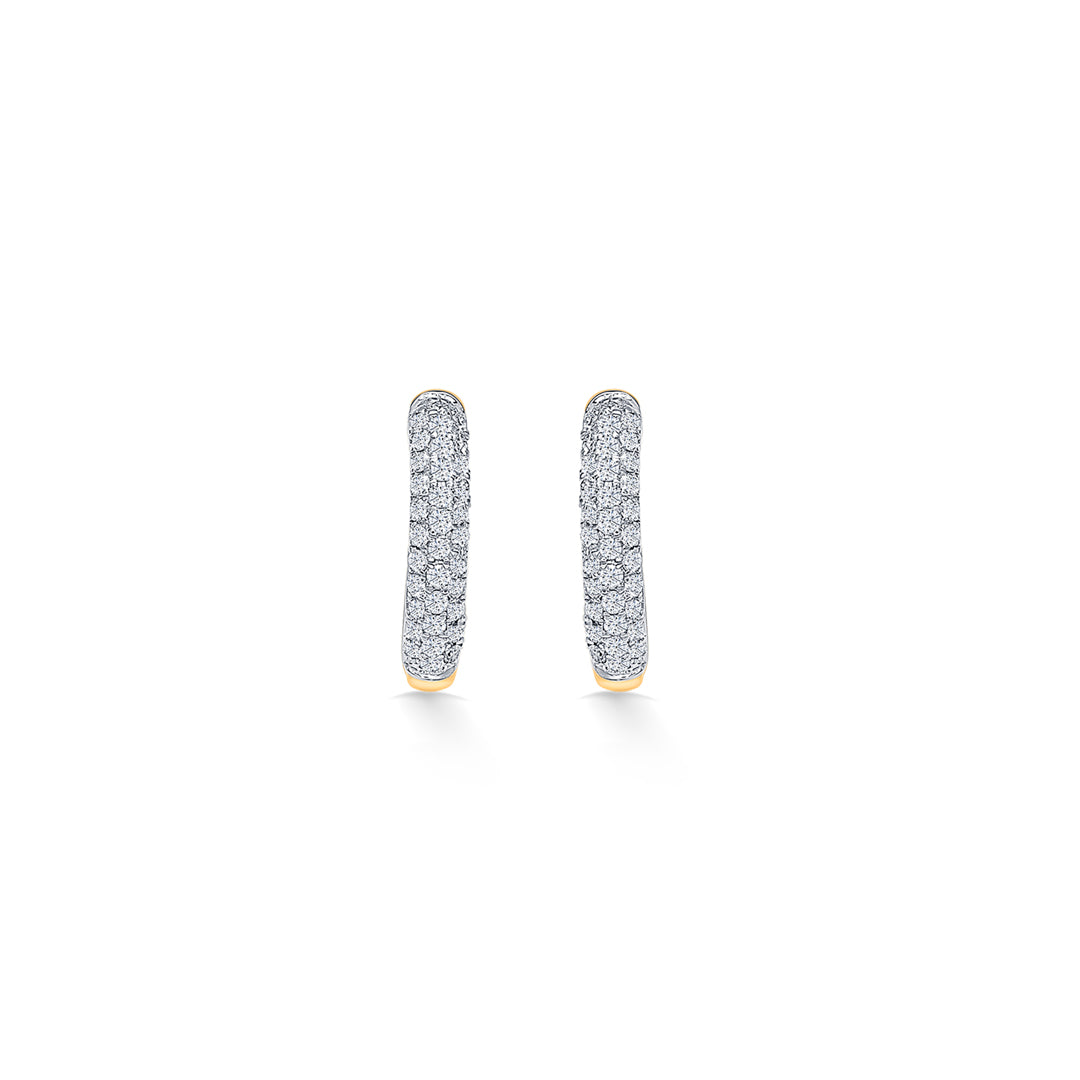 Periphery Gold & Diamond Hoops & Huggies Earring For Women