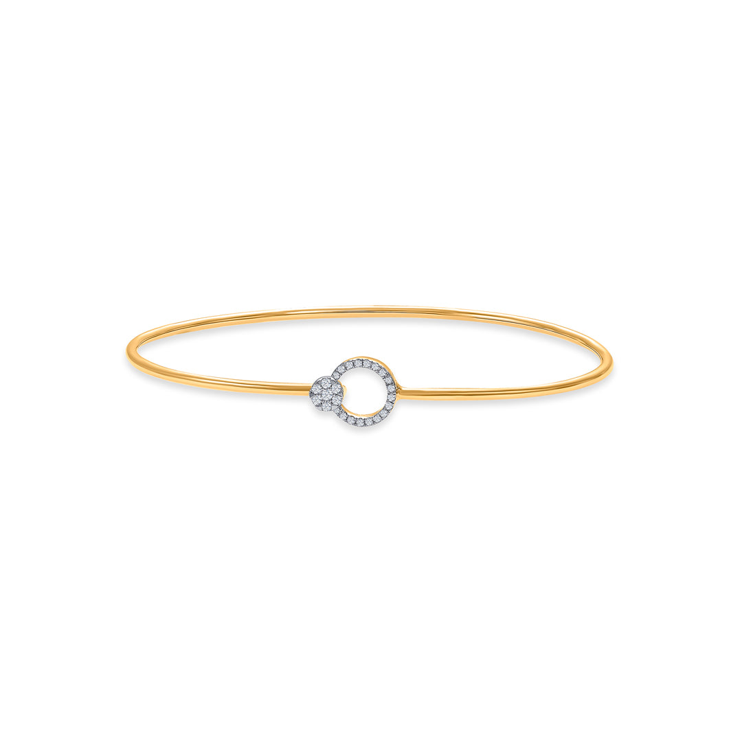 Moon Beauty Gold & Diamond Bracelet For Women