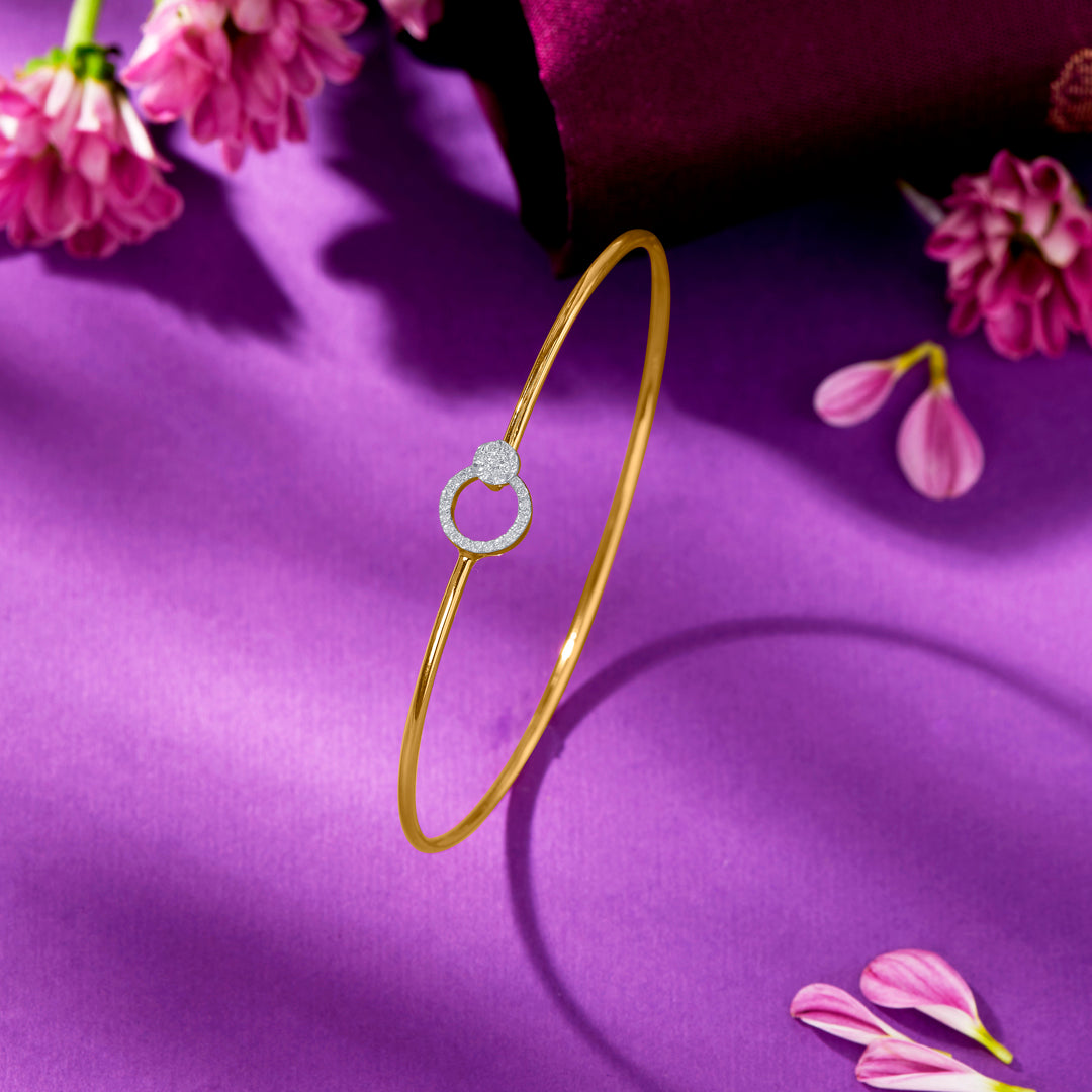 Moon Beauty Gold & Diamond Bracelet For Women