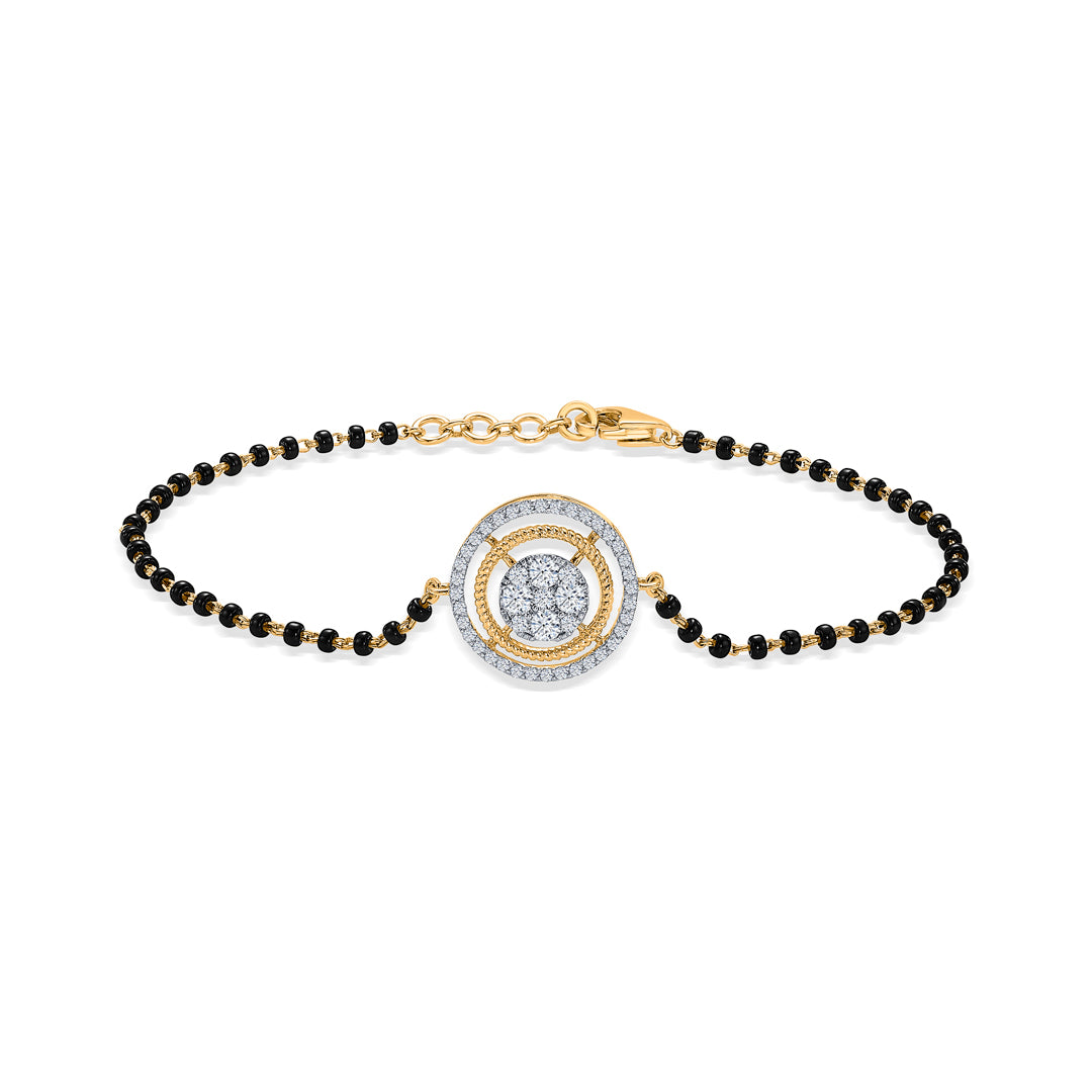 Marital Elegance Gold & Diamond Bracelet For Women