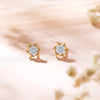 Blossom Yellow Gold & Diamond Stud Earring For Women
