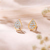 Luminous Yellow Gold & Diamond Stud Earring For Women