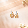Orbito Yellow Gold & Diamond Drops & Dangler Earring