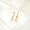 Quantum Shine Gold Dangler Earring For Woman