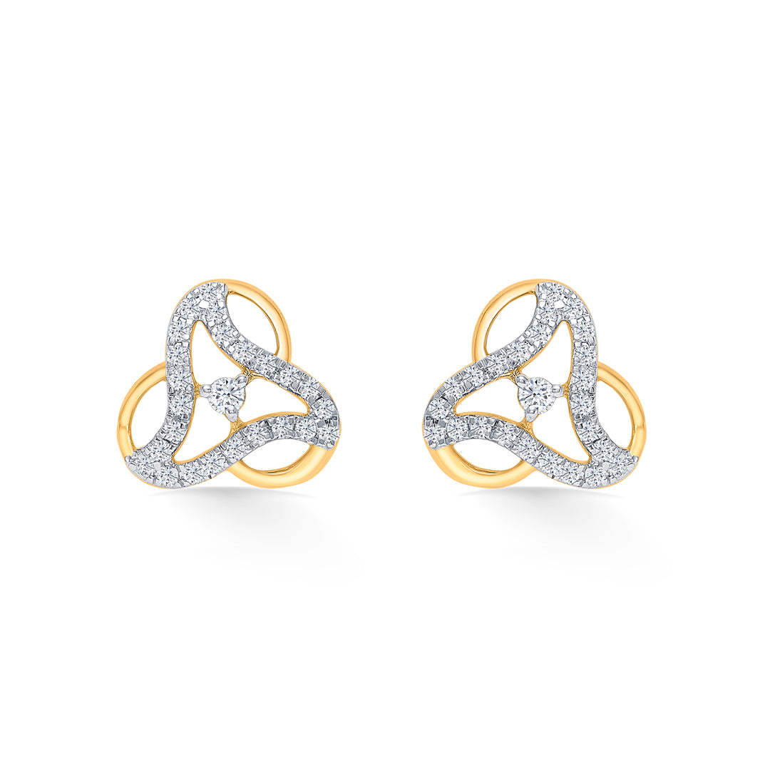 Superb Gleam Gold Stud Earring For Women