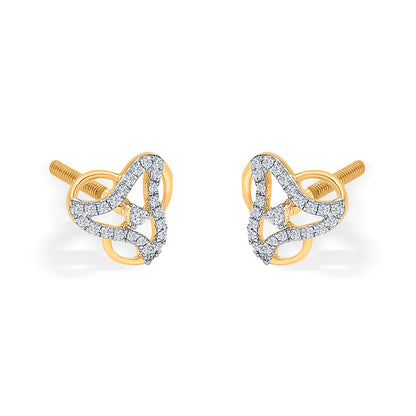 Superb Gleam Gold Stud Earring For Woman