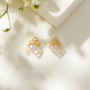 Prism Stack Gold & Diamond Stud Earring