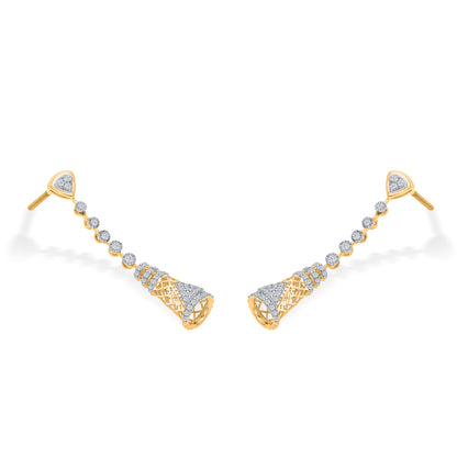 Tara Tassel Gold & Diamond Drops & Dangler Earring