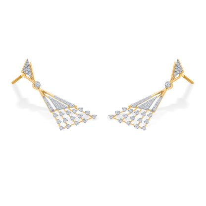 Essence Gold & Diamond Drops & Dangler Earring For Women