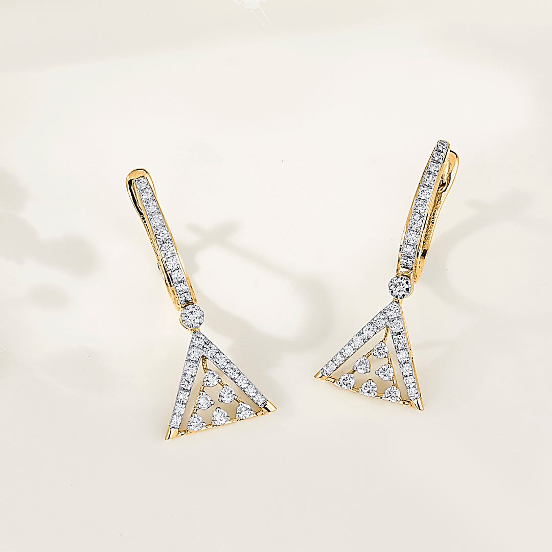 Urban Triad Gold & Diamond Drops & Dangler Earring For Women