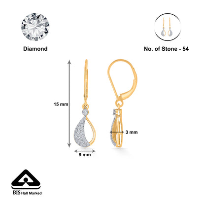 Raindrop Radiance Gold & Diamond Hoops & Huggies Earring