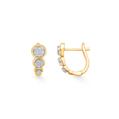 Revolve Gold & Diamond Hoops & Huggies Earring For Women