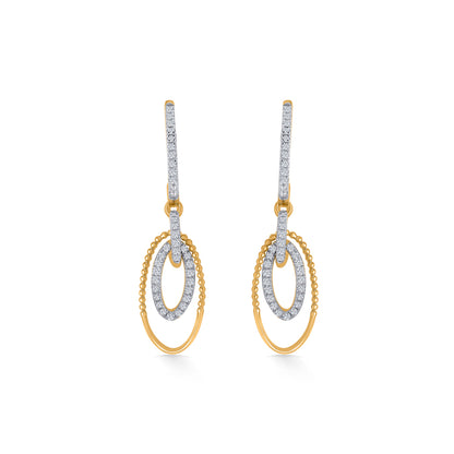 Twilight Gleam Gold Dangler Earring For Women
