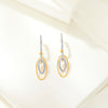 Twilight Gleam Gold Dangler Earring For Woman