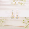 Droplet Gold & Diamond Hoops & Huggies Earring For Women