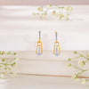 Royal Wave Gold Dangler Earring For Woman