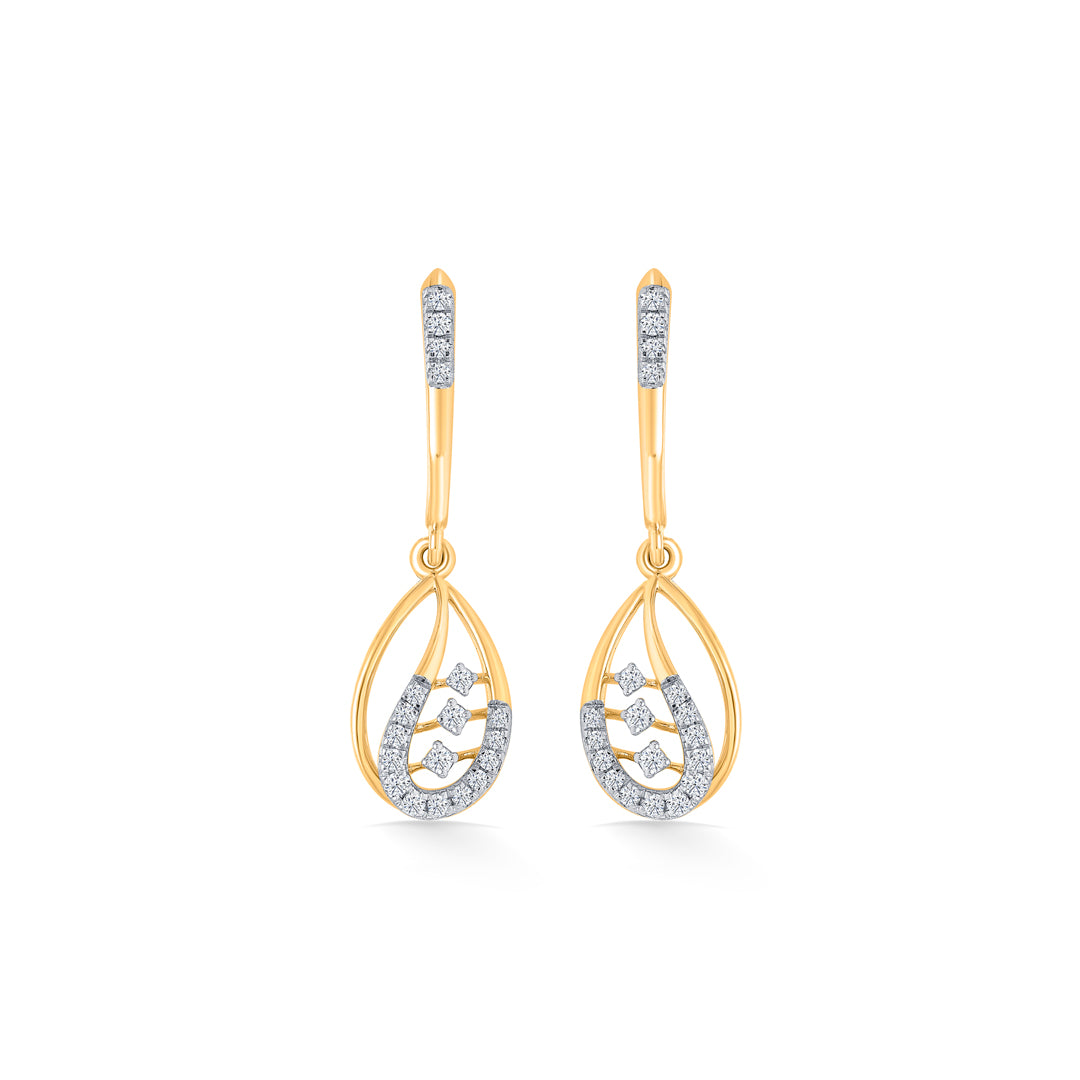 Opal Serenity Gold Dangler Earring For Women