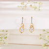 Delicate Tumble Gold Dangler Earring For Woman