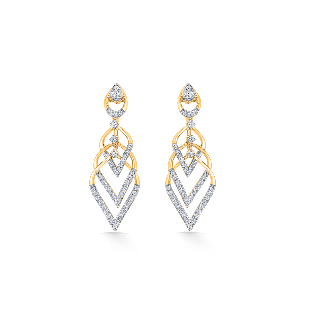 Serene Gold & Diamond Drops & Dangler Earring For Women