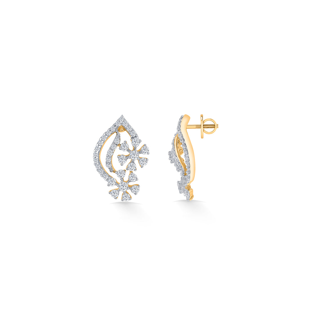 gold stud earring for woman