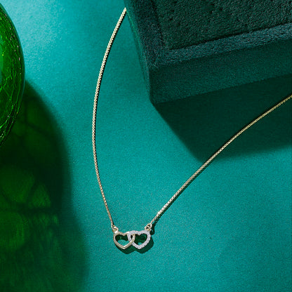 Together Yellow Gold & Diamond Modern Necklace