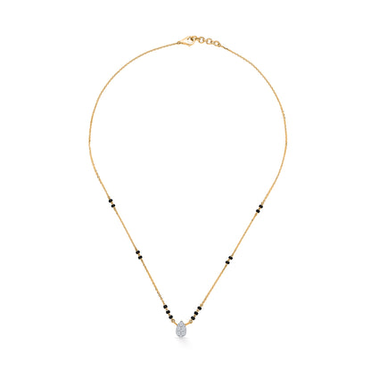 Modern Muse Gold & Diamond Modern Mangalsutra For Woman