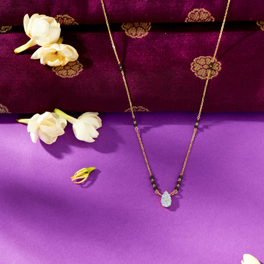 Modern Muse Gold & Diamond Modern Mangalsutra For Women