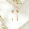 Florette Fall Gold & Diamond Drops & Dangler Earring