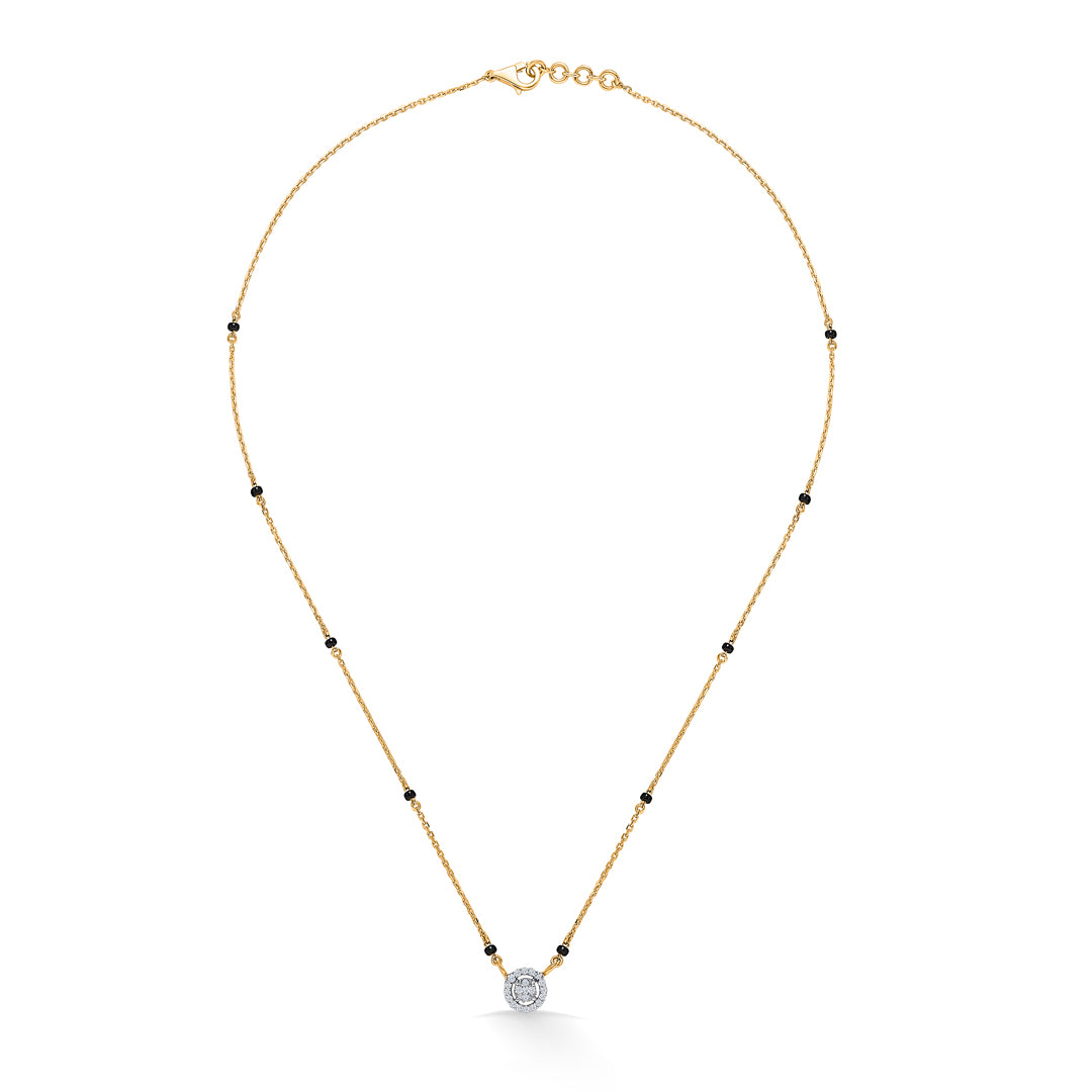 Diamond Devotion Gold & Diamond Modern Mangalsutra For Women