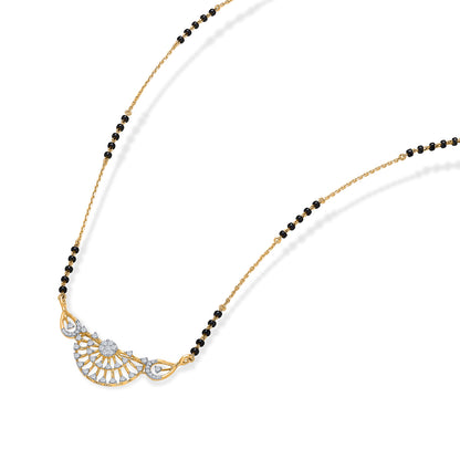 Pristine Link Gold & Diamond Modern Mangalsutra For Woman