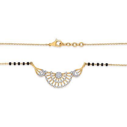 Pristine Link Gold & Diamond Modern Mangalsutra For Woman