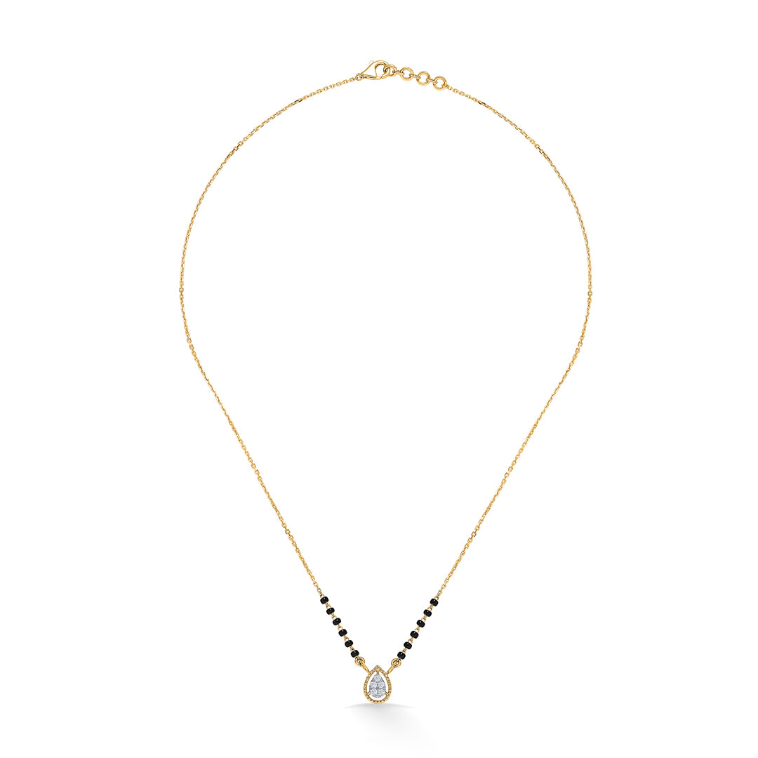 Dew light Gold & Diamond Modern Mangalsutra For Women