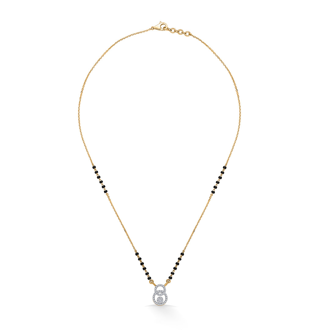 Endless Connection Gold & Diamond Modern Mangalsutra For Women