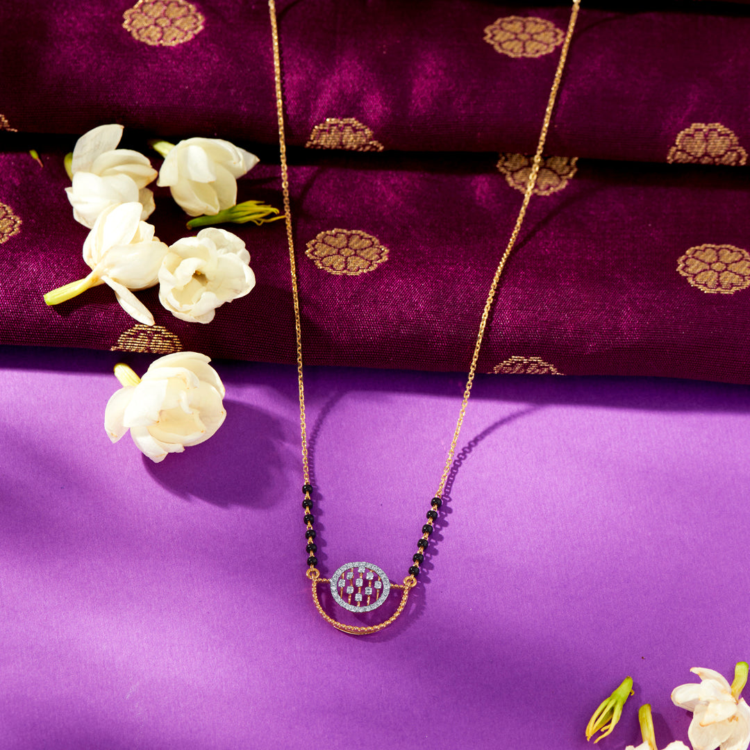 Cirque Bond Gold & Diamond Modern Mangalsutra For Women