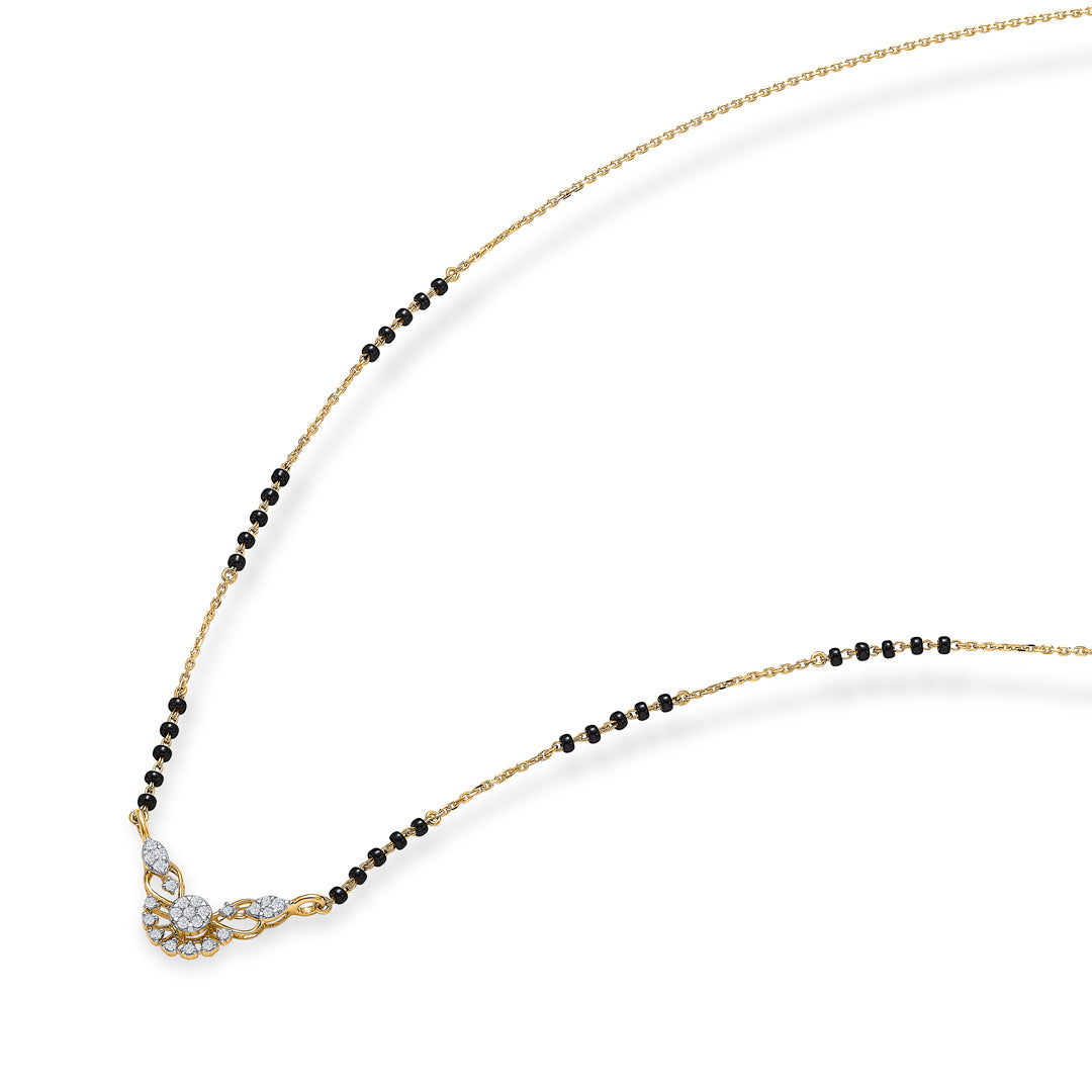 ties of tara gold & diamond modern mangalsutra