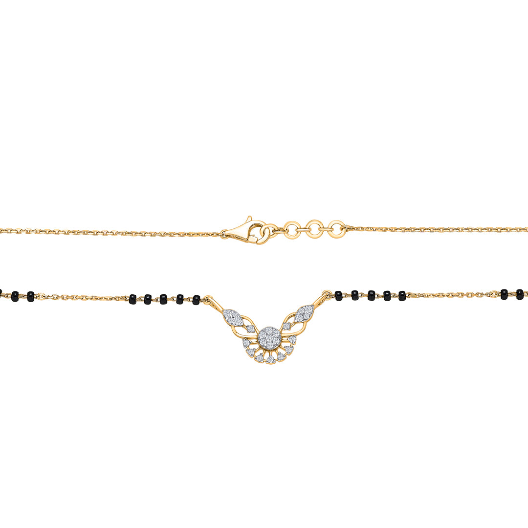 ties of tara gold & diamond modern mangalsutra
