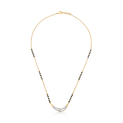 Twilight Link Gold & Diamond Modern Mangalsutra For Woman