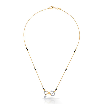 Infinite Bond Gold & Diamond Modern Mangalsutra For Woman