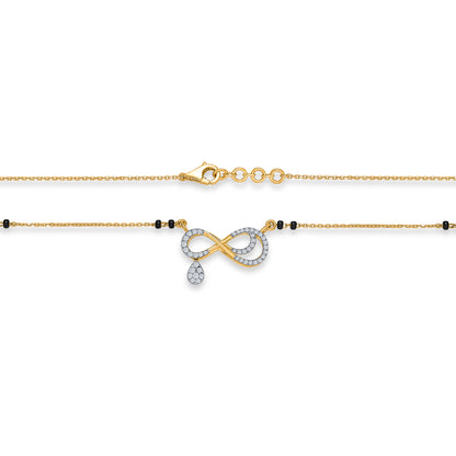 Infinite Bond Gold & Diamond Modern Mangalsutra For Woman