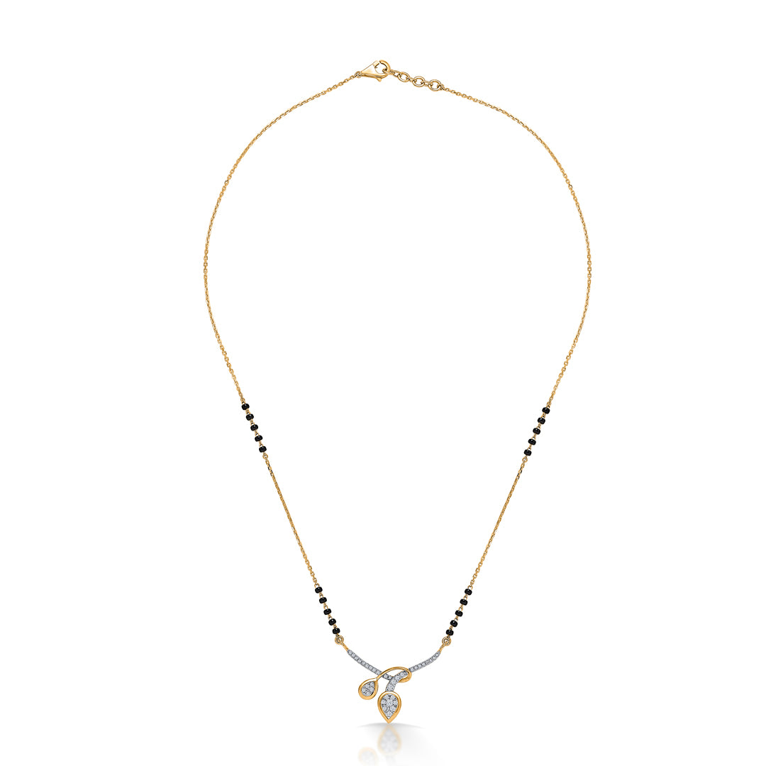 Nature's Grace Gold & Diamond Modern Mangalsutra For Women