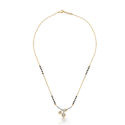 Nature's Grace Gold & Diamond Modern Mangalsutra For Woman
