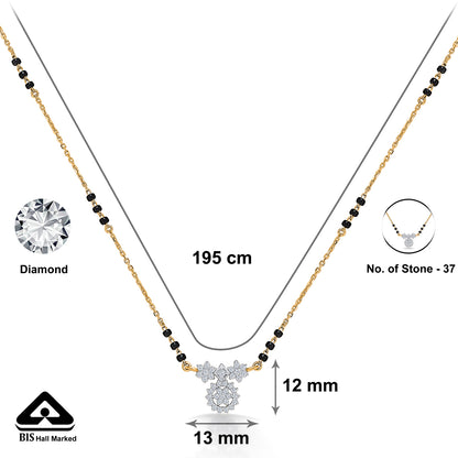 Trending Charm Gold & Diamond Modern Mangalsutra For Woman