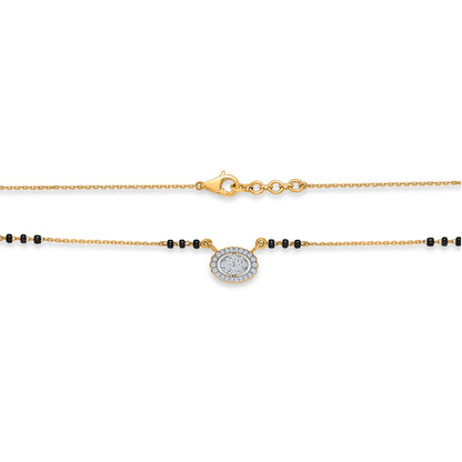 Radiant Ring Gold & Diamond Modern Mangalsutra For Woman