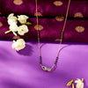 Leafy Elegance Gold & Diamond Modern Mangalsutra For Woman